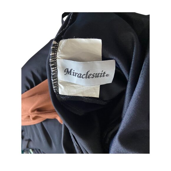 MiracleSuit One Shoulder Swimsuit Black Size 6 - Picture 3 of 11